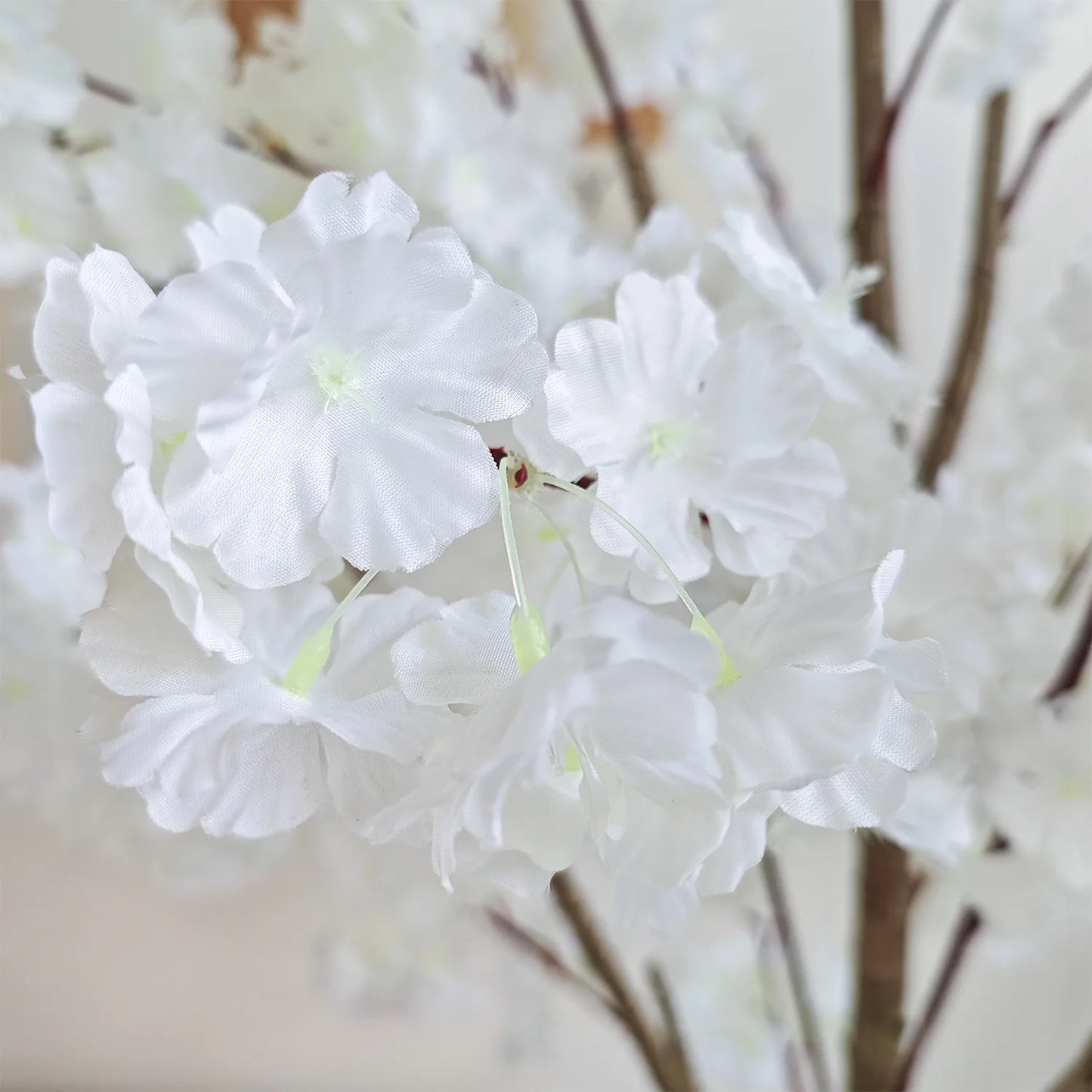 160-210cm New White Cherry Blossom Artificial Plant Fake Decorative Plant for Indoor Outdoor for Home Garden room Wedding Party