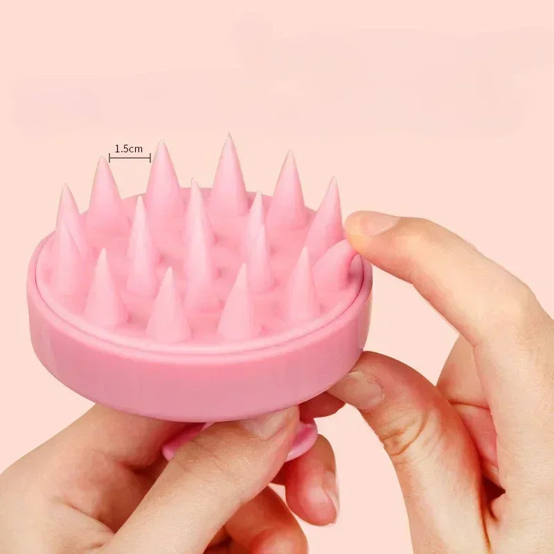 Plastic Silicone Massage Comb  Clean The Scalp Thoroughly Scalp Massage Easy Foaming Head Massage  Brush Bath Comb Brush Shampoo