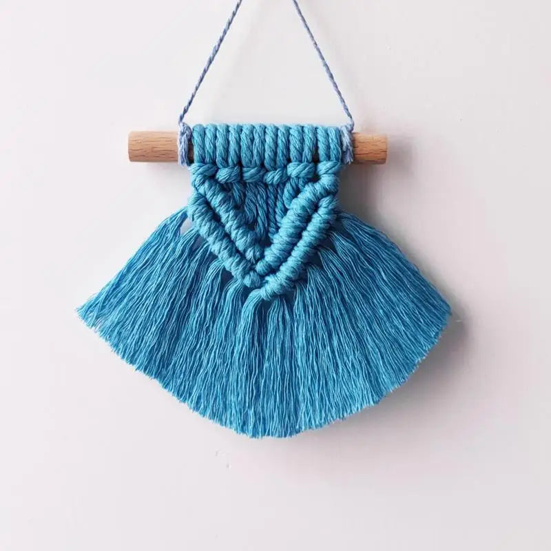 Bohemia Handwoven Macrame Tapestry with Tassels Bedroom Living Room Hanging Decorations Farmhouse Decoration Accessories