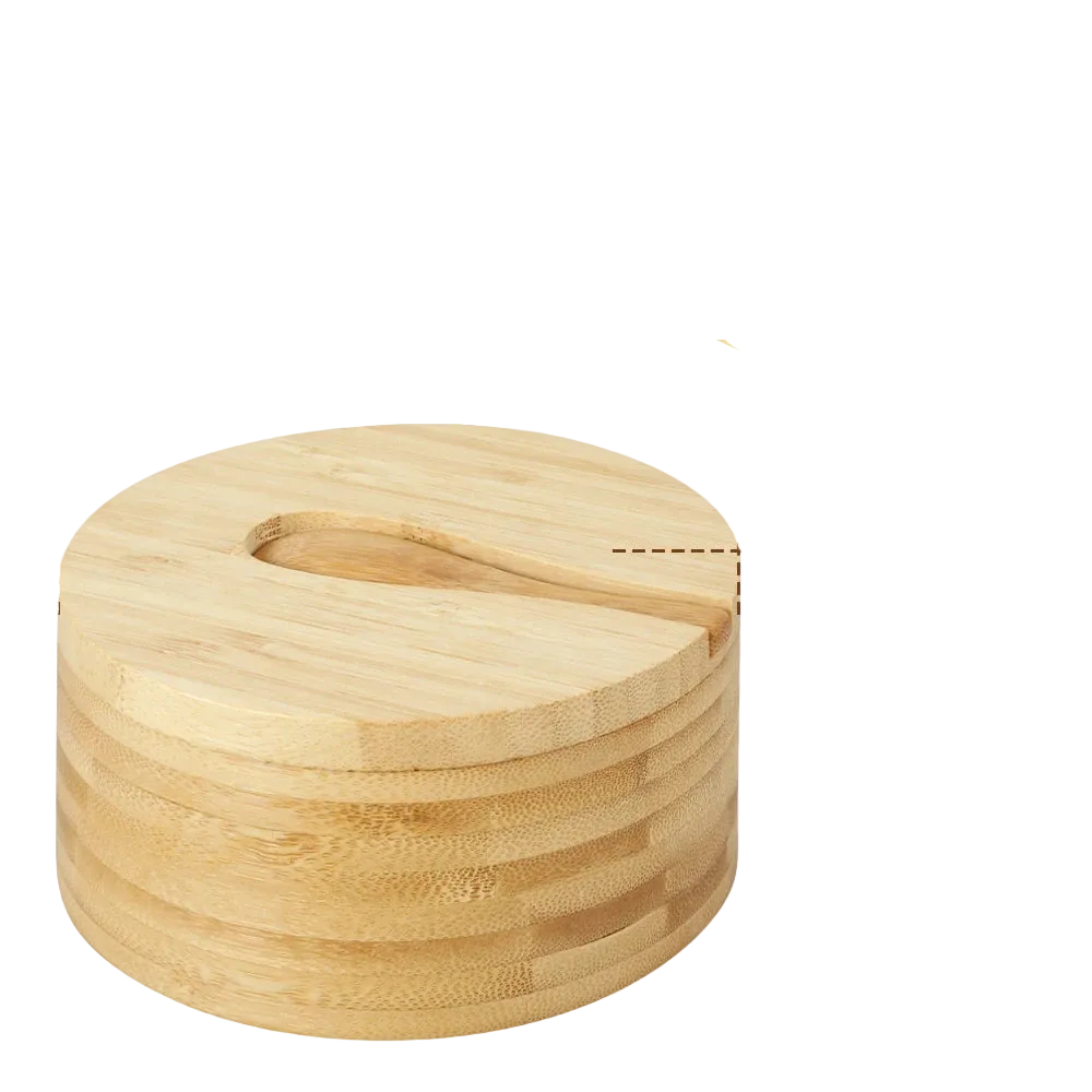 Tejesa 3Tier Salt Box Spice Jar Kitchen Seasoning Jar Bamboo Pepper Container Jar with Magnetic Lid Candy Earring Jewelry Salt Storage