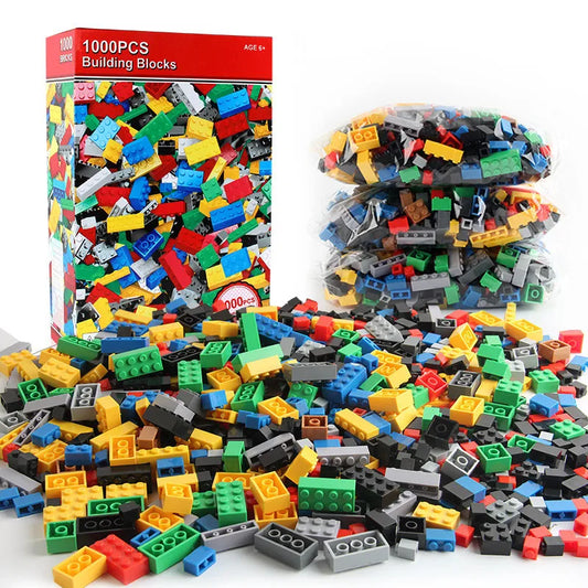 300 1000 Pieces DIY Creative Building Blocks Bulk Sets City Classic Bricks Assembly Brinquedos Educational Toys for Children
