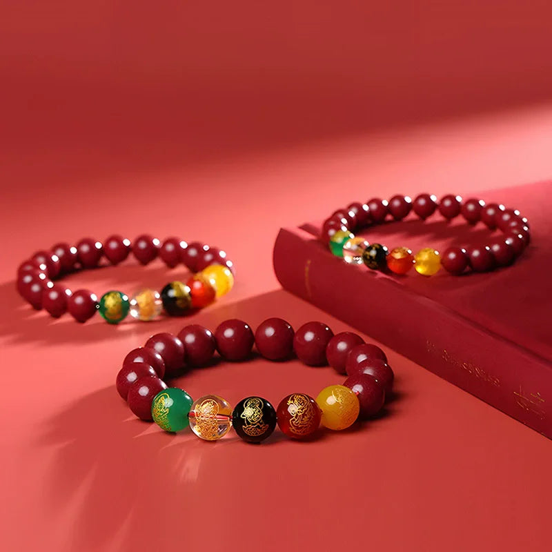 Tejesa Chinese-Style Five Elements Bracelet Symbolizing the Five Gods of Wealth Attracting Good Fortune And Essential for Success
