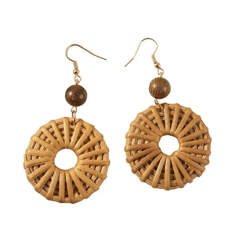 Hemasa Ethnic Style Vine Weaving  Bohemian Earrings for Women/Girls