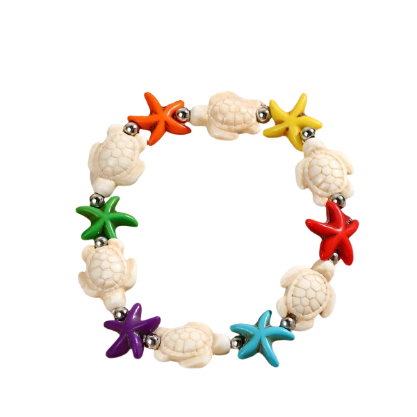 Hemasa Handmade Bohemian Shell Beads Bracelets For Women Men Sea Star Turtle Conch Woven Rope Bracelet Friendship Beach Jewelry