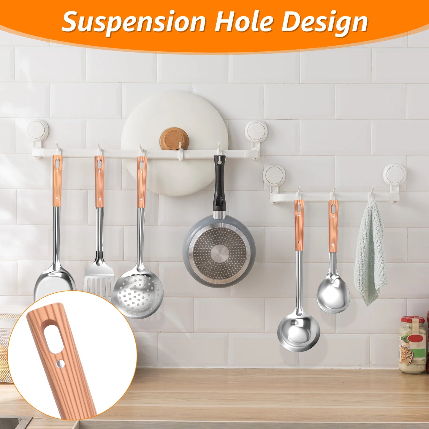 Tejesa 5/10 Pcs Stainless Steel Cooking Utensil Set Heat Resistant Easy Cleaning Kitchen Gadget for Home Restaurant Cooking Accessories