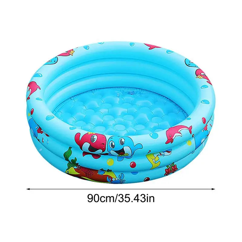 Hemasa Circular Swimming Pool Kiddie Swimming Pool Three-Layer Kiddie Toddler Outdoor Pool Design Quick Drainage For Girl/Boy Outdoor