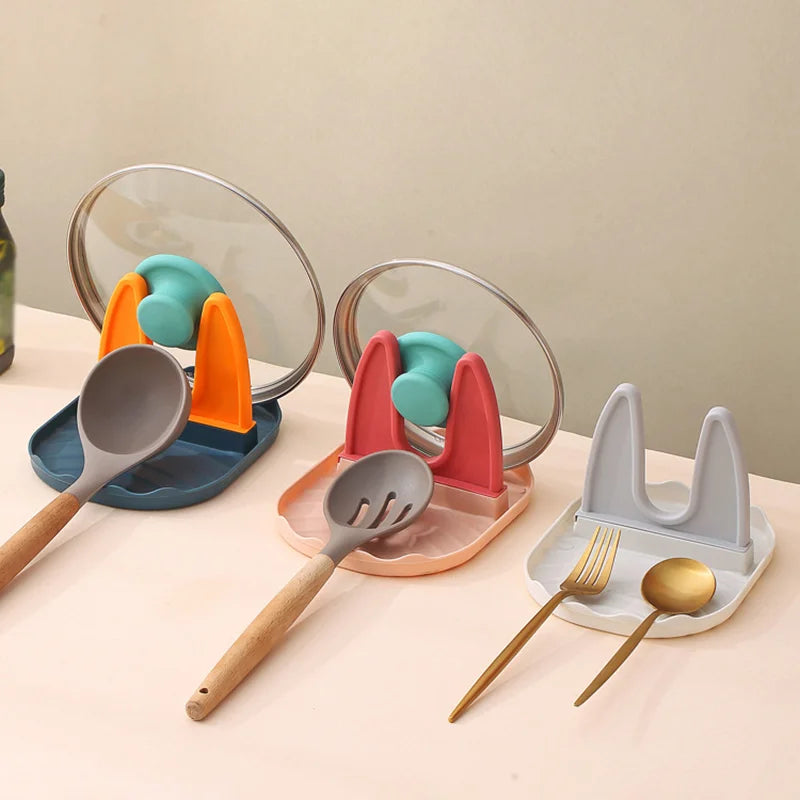 Hemasa Pan Lid Holder / Pot Cover Rests Spatula Stand For Kitchen