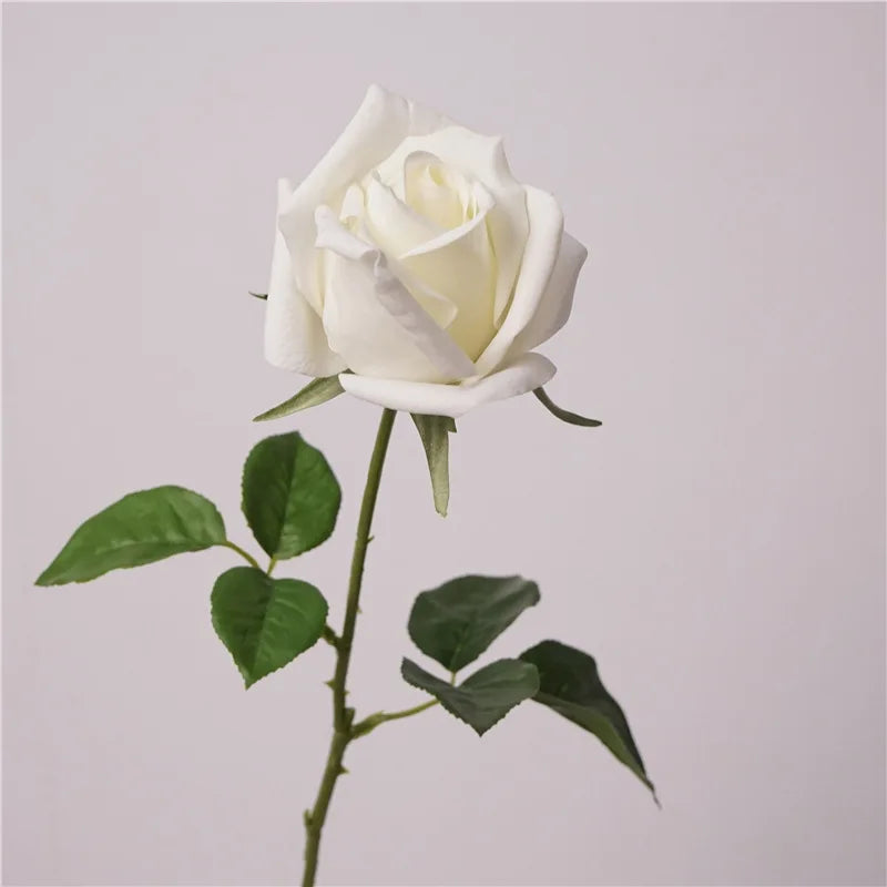 10Pcs Artificial Moisturizing Rose Real Touch Flowers Wedding Bridal Bouquet Fake Roses Home Living Room Decoration Party Floral