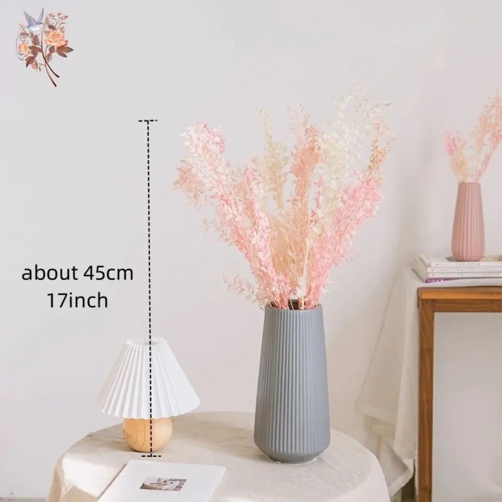 20-60g Dried Flowers Ruscus Eucalyptus Leaves Bouquet Home Decor Natural Preserved Plant Branch Stems Garden Wedding Decoration