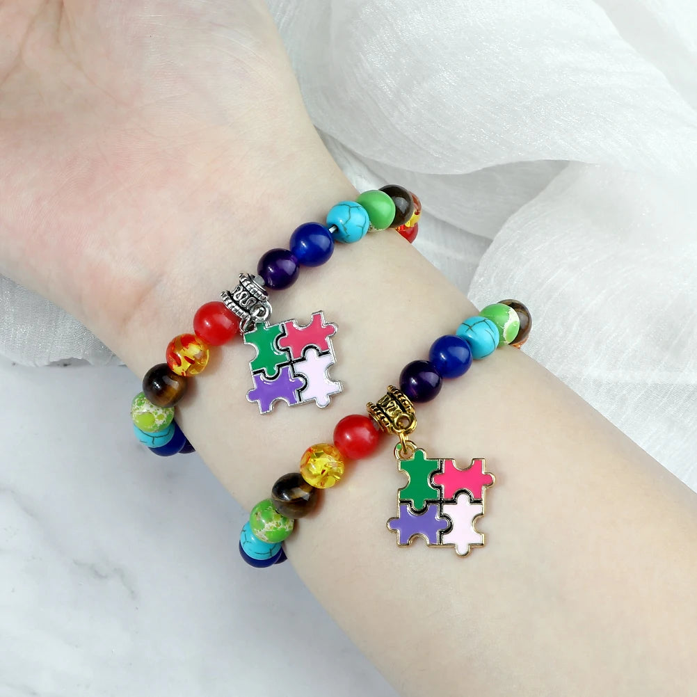Hot 7 Chakra Beaded Reiki Healing Bracelets Women Men 8mm Natural Stone Energy Beads Bangle Couples Fashion Yoga Healthy Jewelry