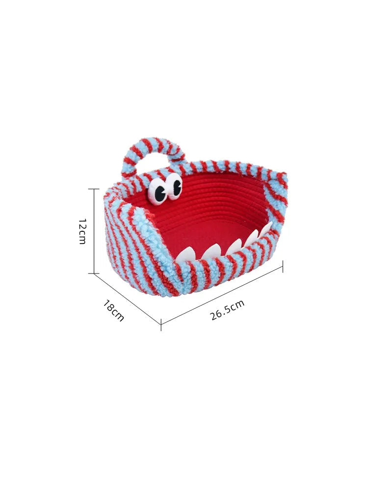 Tejesa Dopne Cotton Tead Woven Storage Basket Cute Living Room Sna Miscellaneous Goods Storage Box Bedroom Cosmetic Organizer...