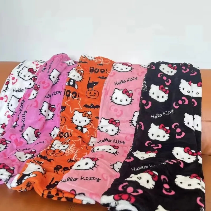 Hemasa  Hello Kitty Pajama Halloween Flannel Fashion Trousers for women