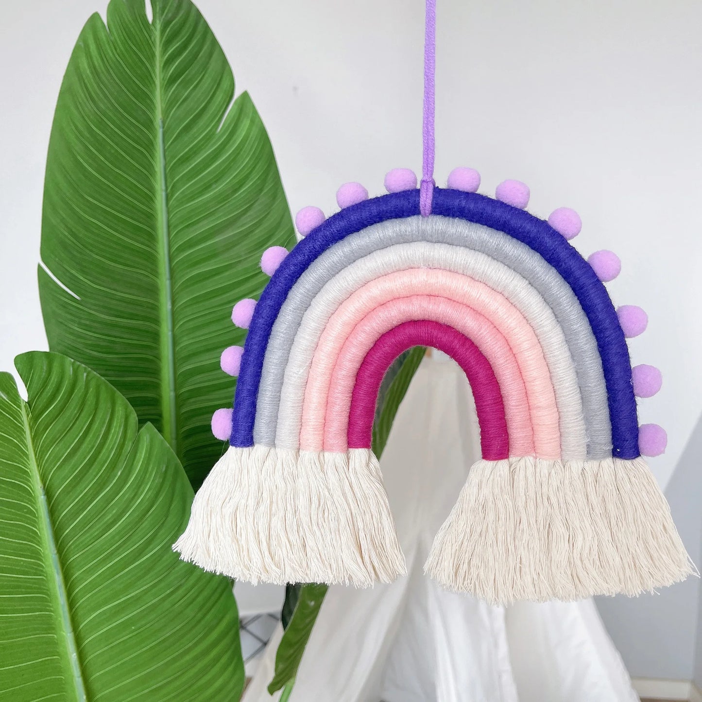 Hemasa Nursery Decoration Nordic Handmade Rainbow Hanging Decor Kids Room Rainbow Hanging Decoration Scandinavia Rainbow Home Decor