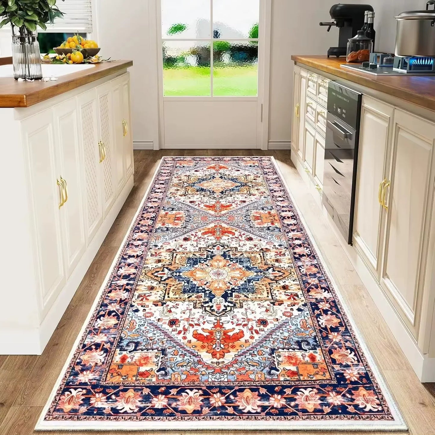 Tejesa Bohemian Flannel Carpet/ Kitchen Carpet/ Floor Carpet  /Sofa Waterproof Home Decoration