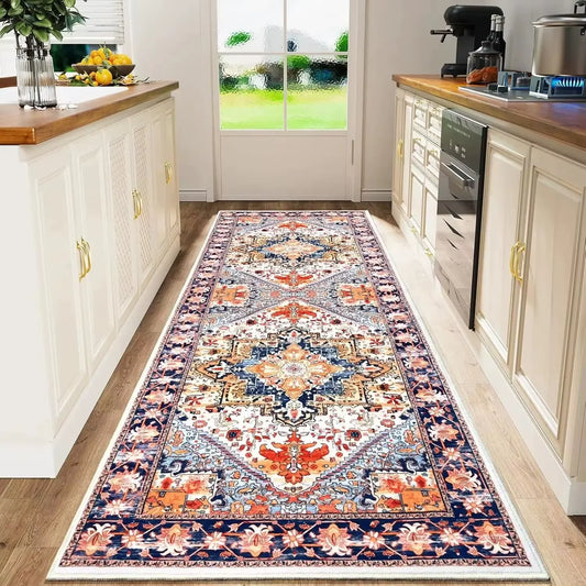 Tejesa Bohemian Flannel Carpet/ Kitchen Carpet/ Floor Carpet  /Sofa Waterproof Home Decoration