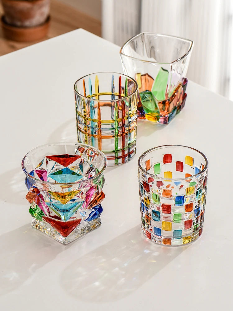 Hemasa  300-400 ml Creative Hand Painted Drinkware Sets / Water /Juice/ Milk /Cup /Coffee Cup/ Whiskey /Wine