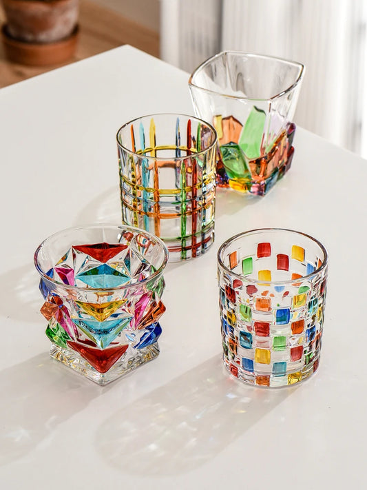 Hemasa  300-400 ml Creative Hand Painted Drinkware Sets / Water /Juice/ Milk /Cup /Coffee Cup/ Whiskey /Wine