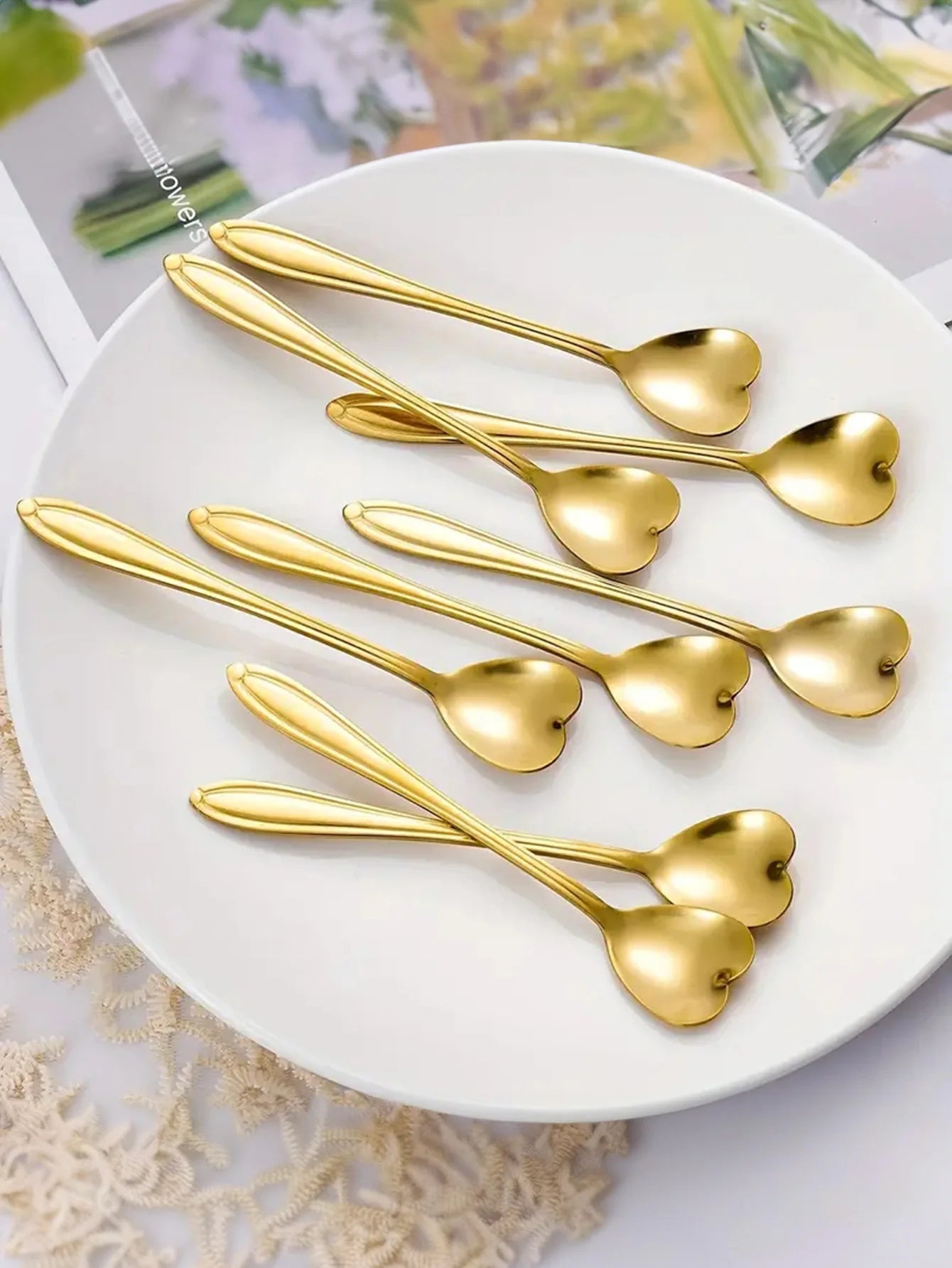 Hemasa 12  Pcs Coffee spoon / dessert spoon/ delicate cup, small spoon, seasoning, milk stirring stick, stainless steel mixing spoon