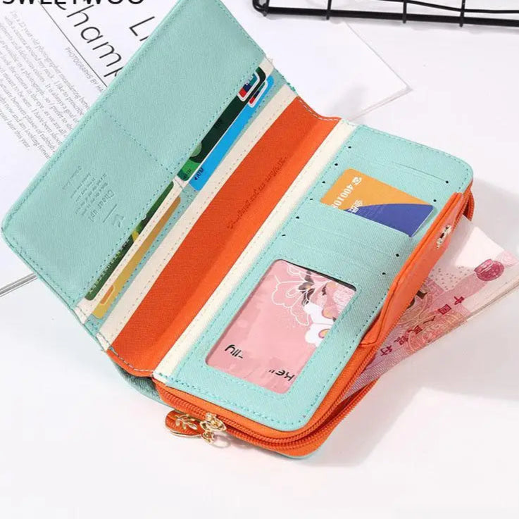 Hemasa Long Women Wallets Card Holder Female Clutch Women Purse Coin Money Bag Walet