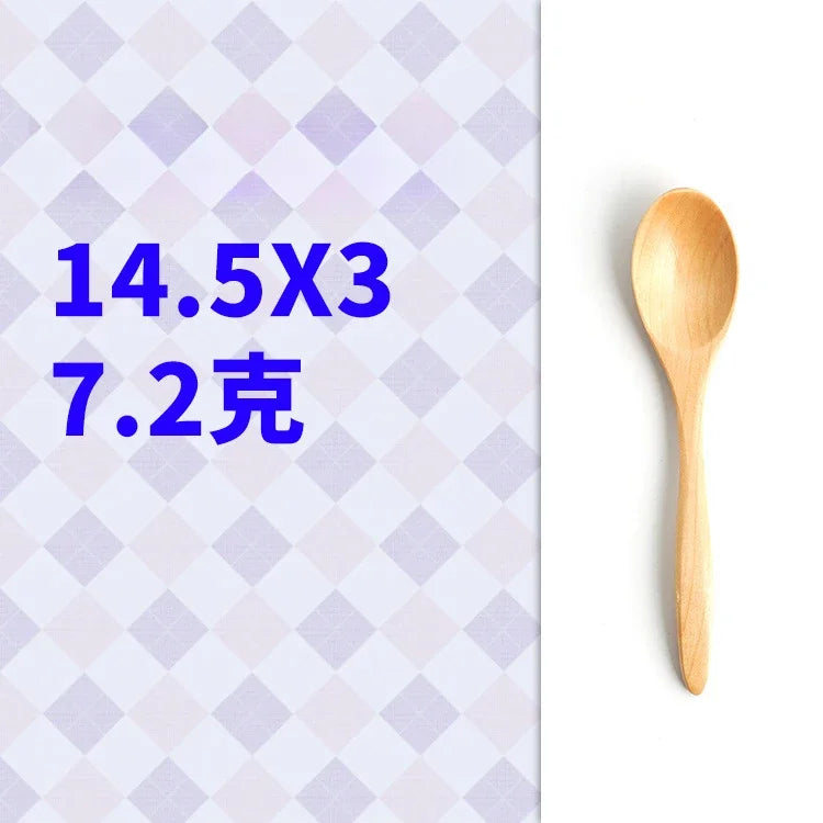 Wooden Retro Minimalist Tableware Spoon Anti Scalding Coffee Stirring Spoon Kitchen Cooking Utensils Tools Rice Soup Tea Spoon