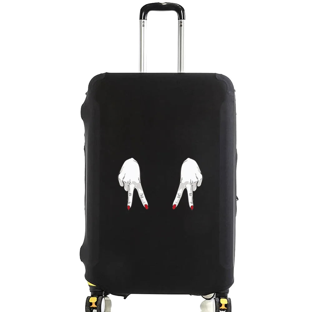 Tejesa Luggage Protective Cover for 18 To 28 Inch Pattern Trolley Suitcase Elastic Dust Bags Case