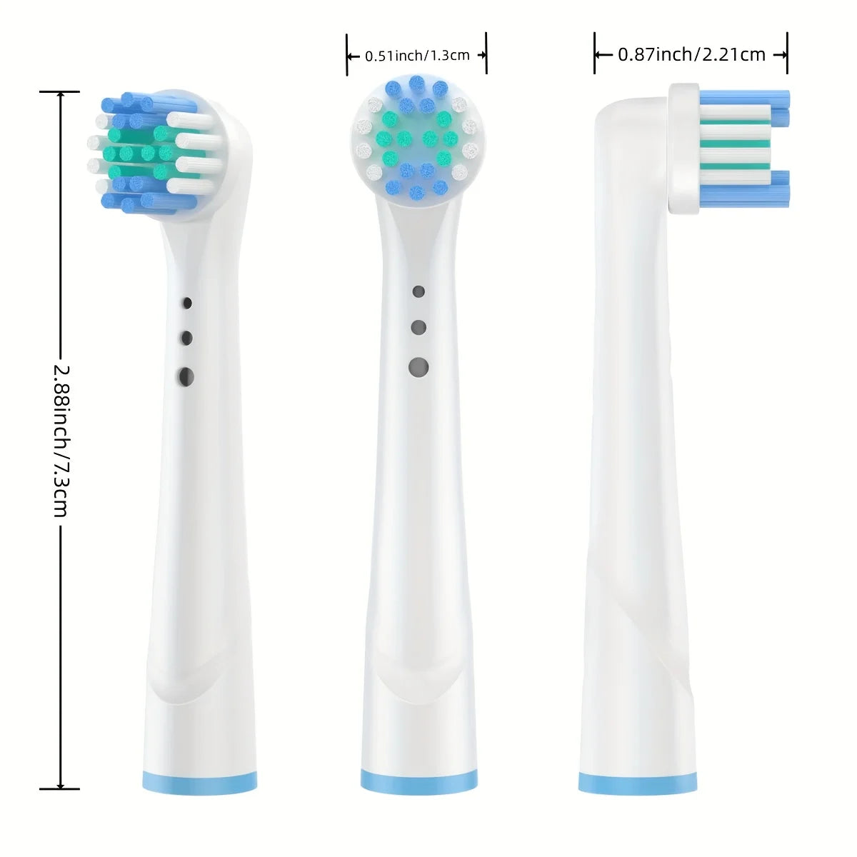 Hemasa 4/12/16Pcs Replacement Toothbrush Heads Compatible with   Electric Toothbrush Heads Brush Heads