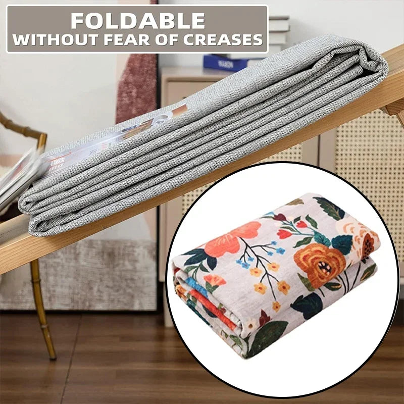 Bedroom Rug Bedside Long Floor Mat Soft Machine Washable Carpet Flower Pastoral Style Home Decoration Rugs for Living Room Hall