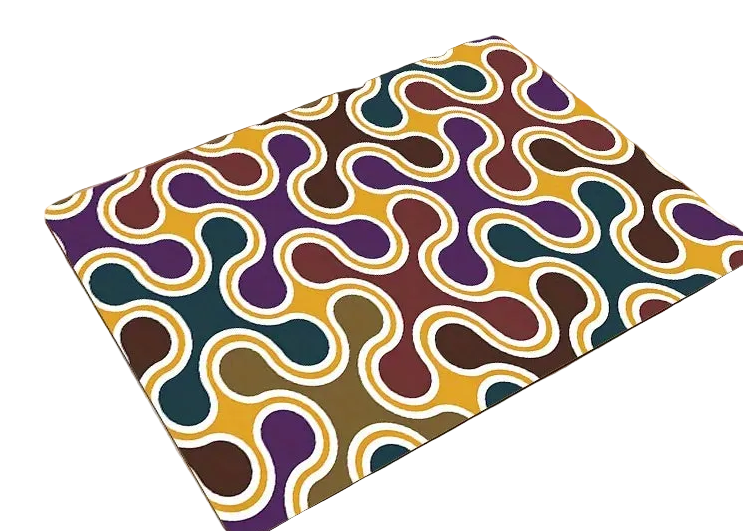 Tejesa  Geometric Welcome Mat - Non-Slip, Durable Polyester Floor Mat