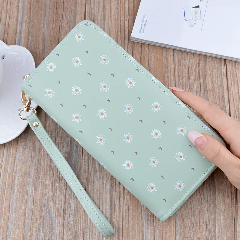 Purses for Women Fashionable Long Women's Zipper Wallet with Multiple Card Slots