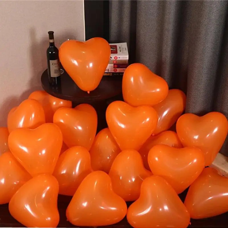 12Inch Heart shape Balloons Love Inflatable Air Helium Balloon room Day Marriage Wedding Birthday Party Decor Supplies