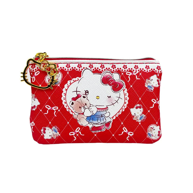 Tejesa Hello Kitty Girl Bank Card Coin Bag Coin Bags/ Mini Cute Zipper