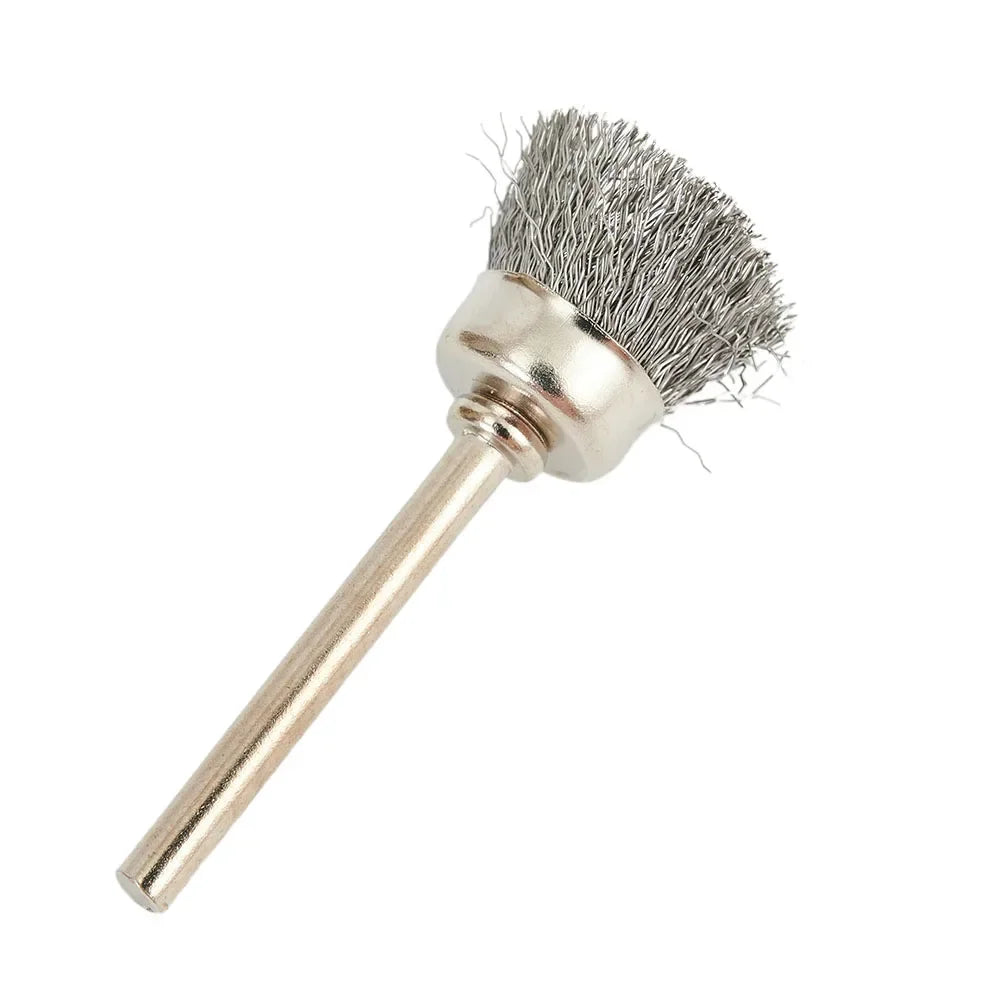 Hemasa 9Pcs/set Steel Wire Brush For Dremel Rotary Tool Paint Rust Removal Polishing Grinding Wheel Metal Polishing Cleaning Brush