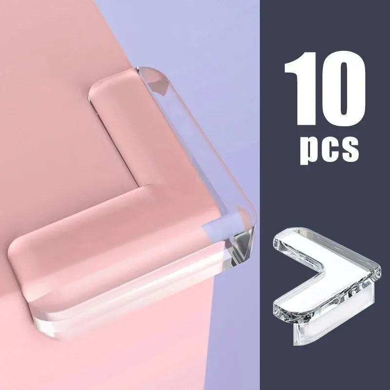Hemasa 10PCS/4PCS Clear Anti-collision Coffee Table Furniture Corner Protectors Children's Soft Corner Sheathing Living Room Decor