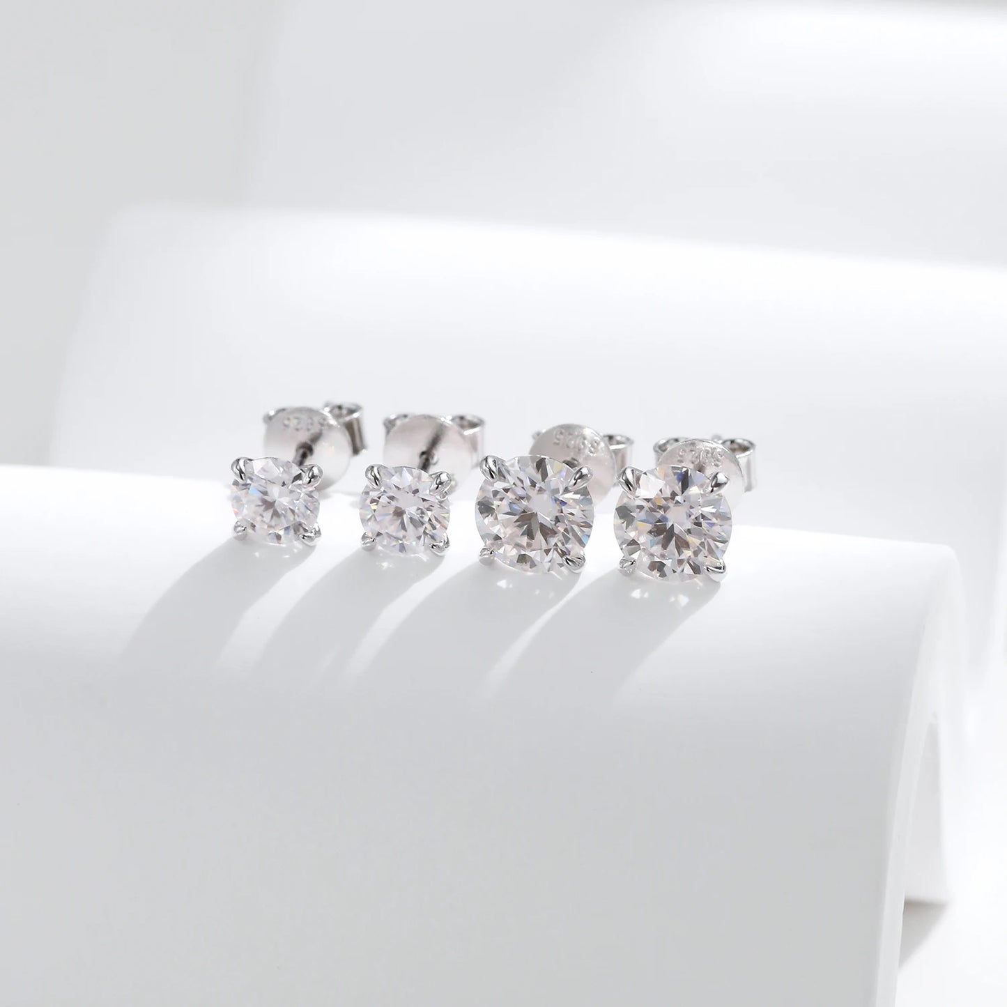 Tejesa D Color 1CT Moissanite Stud Earrings 925 Sterling Silver Wedding Engagement Lab Created Diamond Jewelry For Women Gift