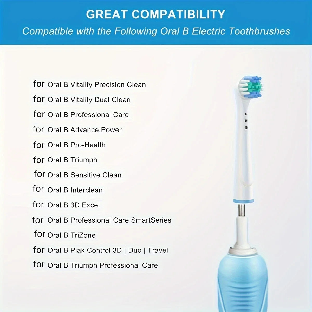 Hemasa 4/12/16Pcs Replacement Toothbrush Heads Compatible with   Electric Toothbrush Heads Brush Heads