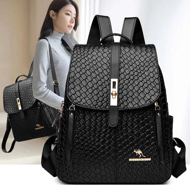 Tejesa Women's Soft Leather Large Capacity Simple Fashion Ladies Casual Bag