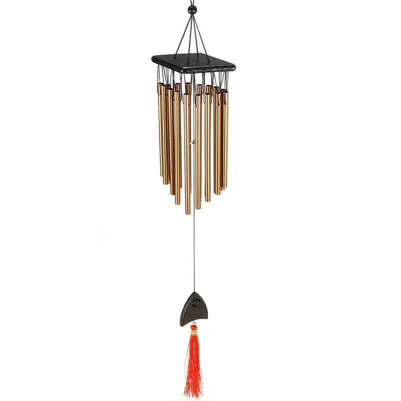 Hemasa 16 Tubes Windchime Large Bells Wind Chimes Chapel Home Decor for Garden Outdoor Decoration Decor Gifts home decor