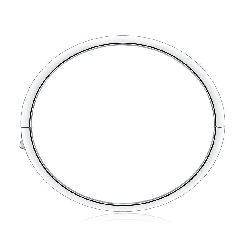 Heamsa Nabest 2mm Luxury 925 Sterling Silver Jewelry Ladies Bangle Tennis Moissanite Diamond Women Bangle & Bracelet Fine Jewelry