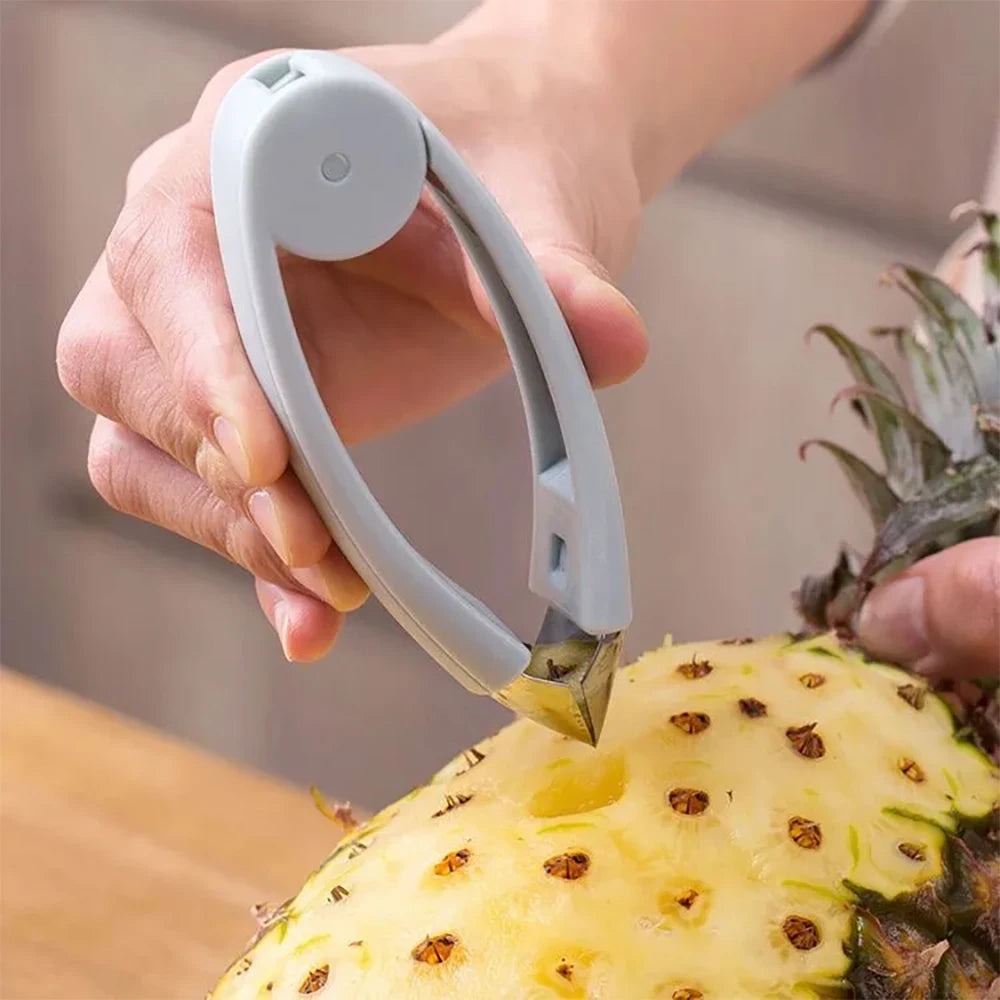 Hemasa Pineapple Eye Corer Peeler Multifunctional Stainless Steel Strawberry Huller Fruit Seed Remover Cutter