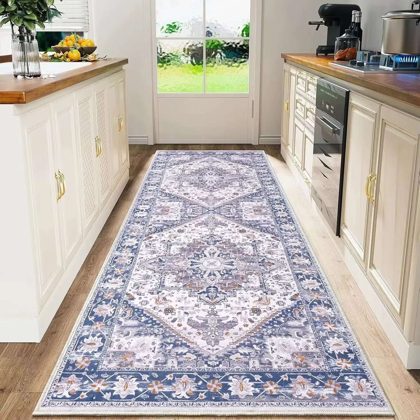 Tejesa Bohemian Flannel Carpet/ Kitchen Carpet/ Floor Carpet  /Sofa Waterproof Home Decoration