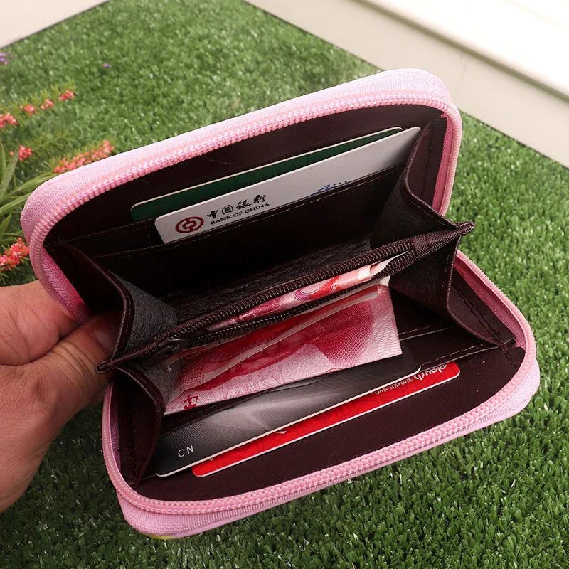 Cartoon Kuromi Short Version Waterproof Money Bag Zipper Coin Purse Multiple Card Slots Wallet Portable Decoration Girl Gift