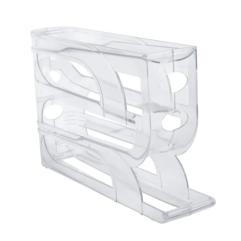 Hemasa Automatic Roll-out Egg Storage Device Household Refrigerator Storage Box Egg Box Can Hold 30 Eggs Tray