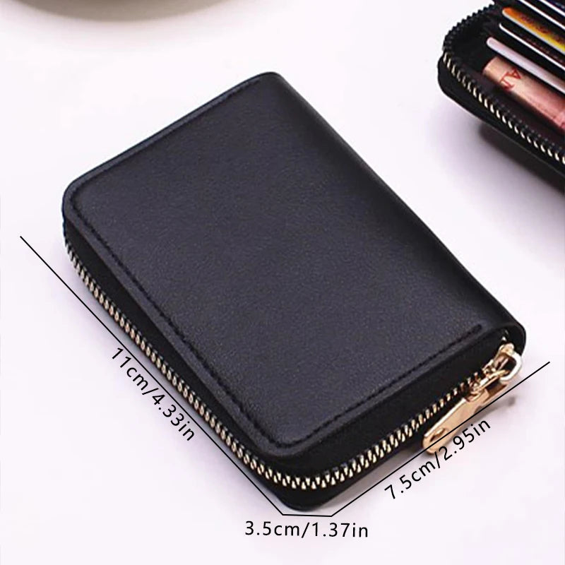 Hemasa 1pc Ladies' Short Wallet Lightweight Fashion Suitable For Work & Business ID Card Credit Card For Christmas Gift