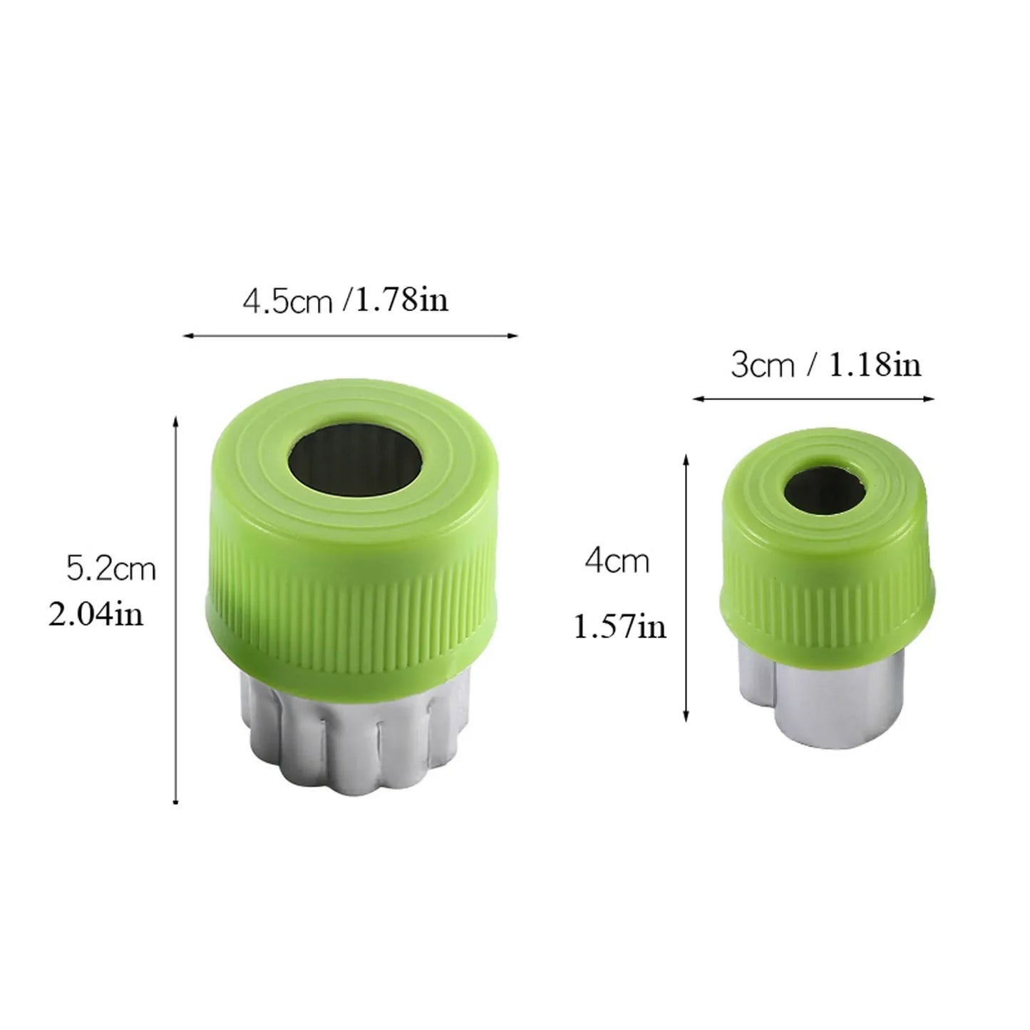 Tejesa 8Pcs/set Vegetables Cutter Set /Plastic Handle Mini Pie Cookie Cutters/ Fruit Pastry Stamps/ Stainless Steel Fruit Cutting Tools