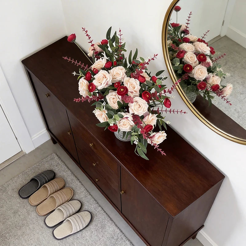 Tejesa  Wedding Floor Flower Arrangements/ Artificial Eucalyptus Flower Decorations for Wedding Paths