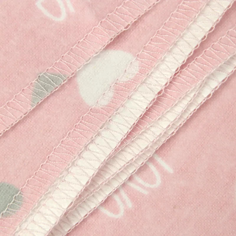 Hemasa 4pcs/pack 100% Cotton Flannel Diapers Supersoft Receiving Baby Blanket Newborn Wrap 76x76cm Baby Bedsheet Print Blanket Swaddle