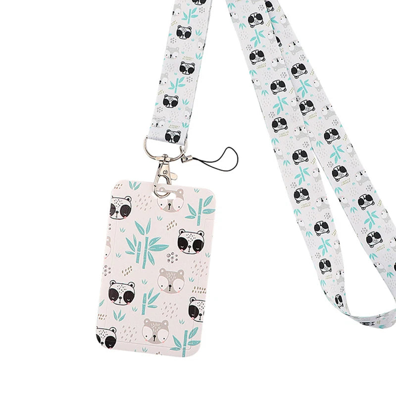 Tejesa Butterfly Lanyard Business Credit Card Holder Neck Strap Keychain Hang Rope ID Badge Holder Lariat Lasso