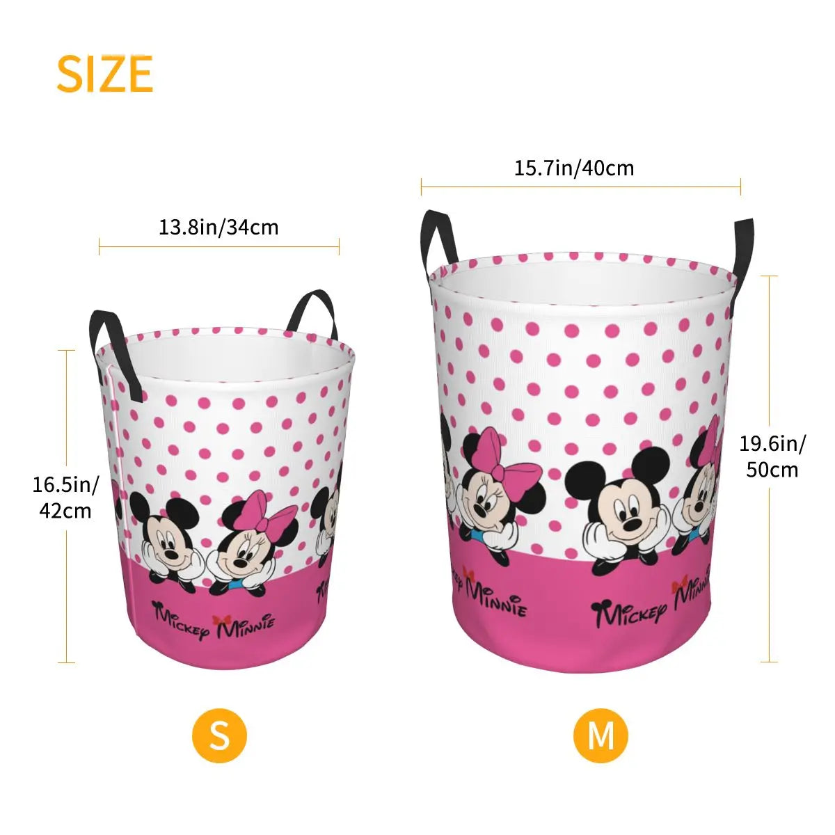 Tejesa Laundry Basket Foldable Clothes Hamper for Nursery Kids Toys Storage Bin