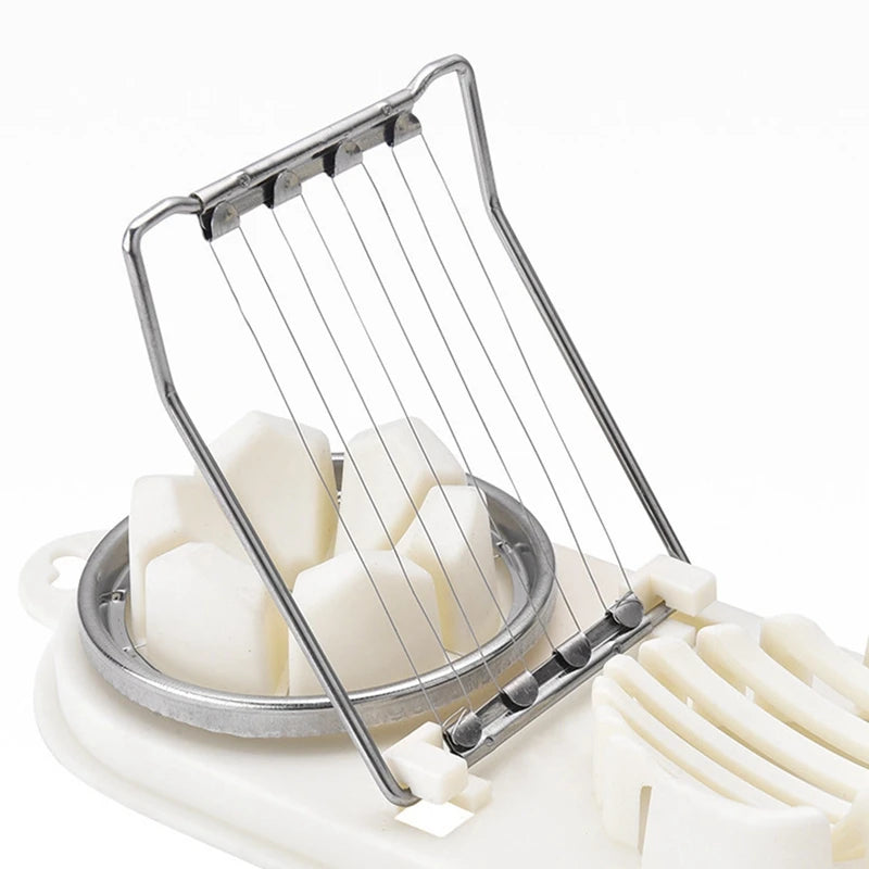 Multifunctional Egg Cutter Egg Slicer Sectioner Cutter Mold Flower-Shape Luncheon Meat Cutter Kitchen Gadgets Tools