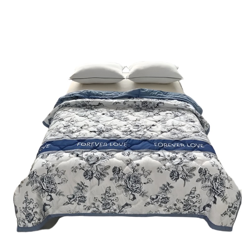 Hemasa Quilted summer single double bed light Printed quilt core Air conditioning quilting twin queen size duvet Thin plaid comforter